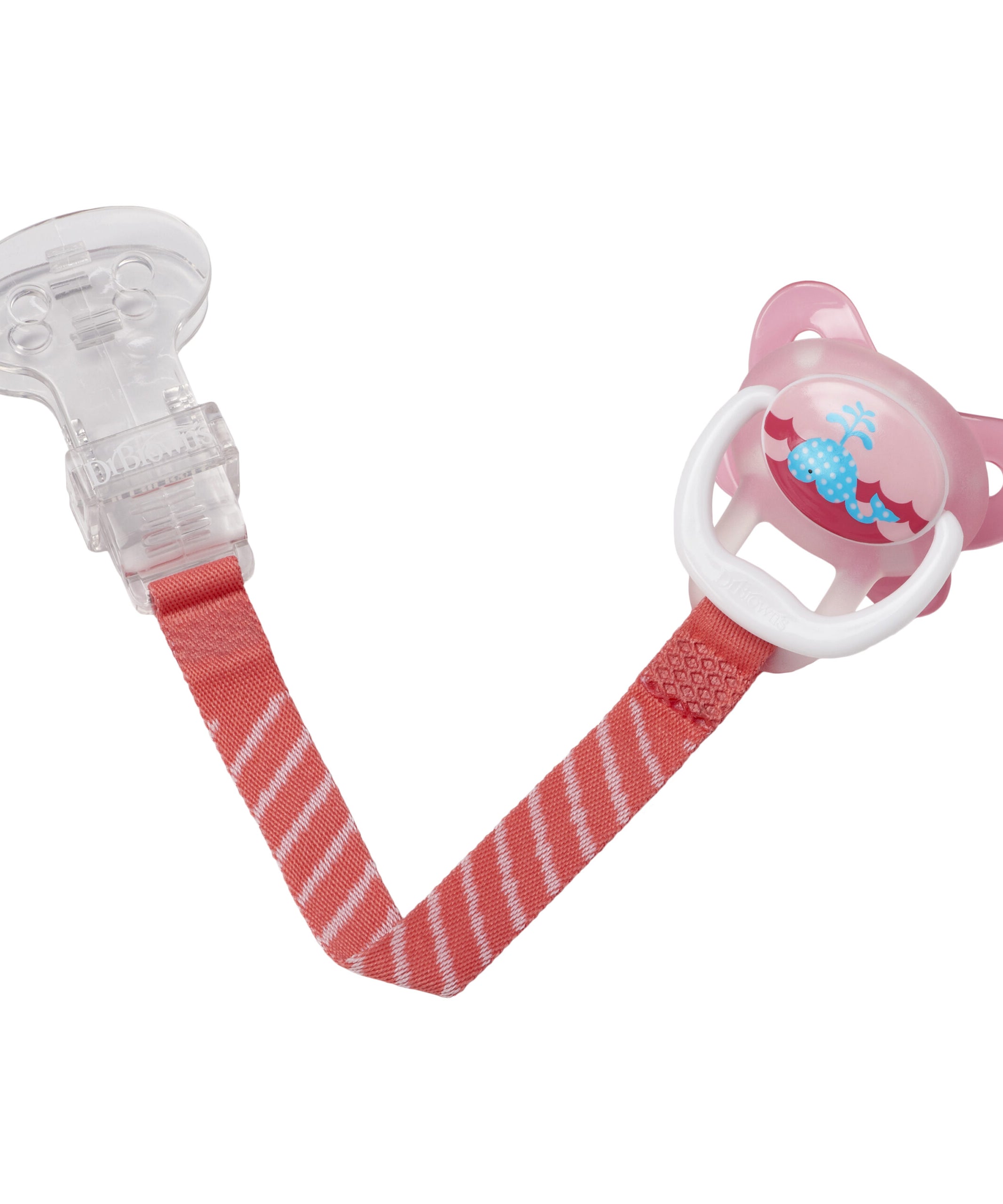 Dr. Brown's Universal Soother Clip - Secure, Hygienic Pacifier Holder to Keep Baby's Pacifier Close and Clean at All Times | Color will be Supplied As Per Availability