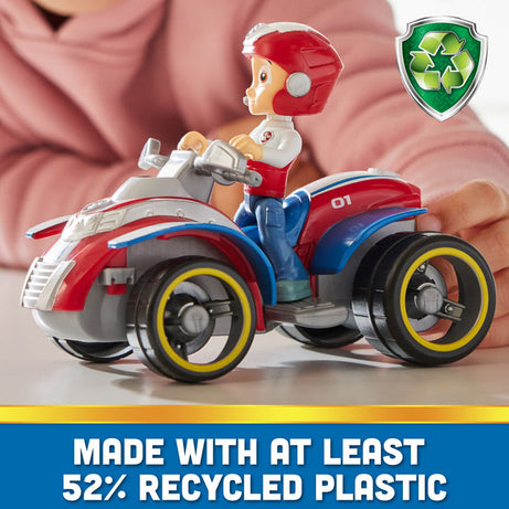 Paw Patrol Ryder’s Rescue ATV - Toy Vehicle with Collectible Action Figure | Sustainably Minded Kids Toys for Boys & Girls Ages 3 and Up