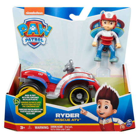 Paw Patrol Ryder’s Rescue ATV - Toy Vehicle with Collectible Action Figure | Sustainably Minded Kids Toys for Boys & Girls Ages 3 and Up