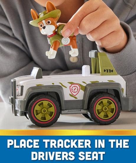 Paw Patrol Tracker Jungle Cruiser - Eco-Friendly Off-Road Toy Truck with Collectible Tracker Figure for Kids Ages 3 and Up