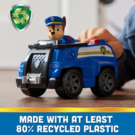 PAW Patrol Chase Patrol Cruiser - Eco-Friendly Police Car Toy for Kids Ages 3 and Up