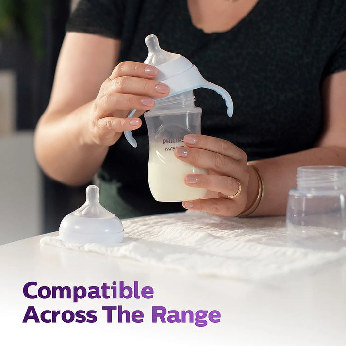 Philips Avent Natural Response Feeding Bottle - Anti-Colic - 125 ml | Flow 2 Nipple - Transparent - 0M+