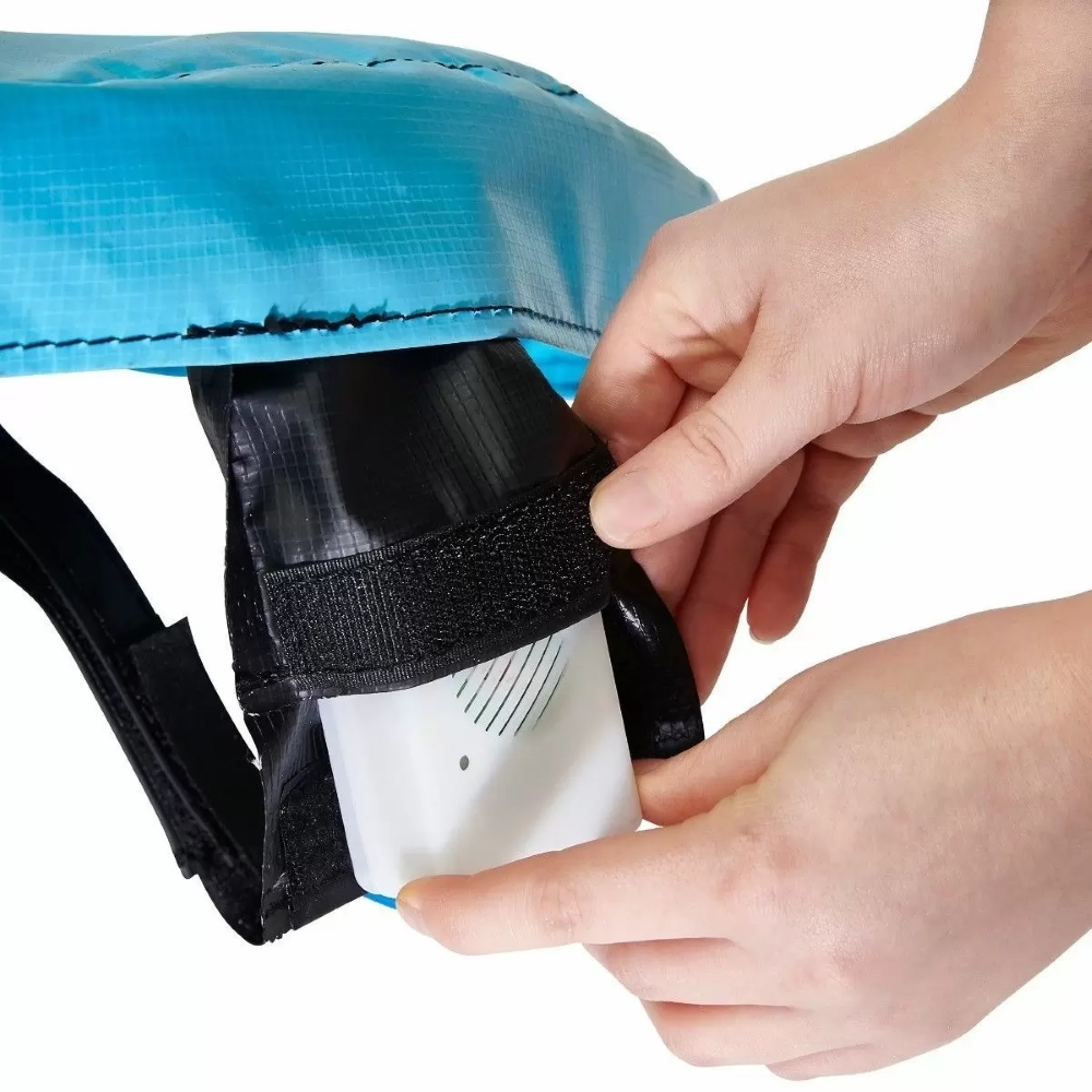 Plum Junior Ocean Bouncer Trampoline with Ocean-Themed Sounds – Safe Spring-Free Indoor Trampoline for Toddlers 18 Months+ | Soft-Grip Handle | Motion-Activated Sea Animal Sounds | Max Weight 25kg