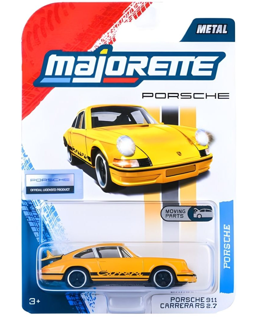 Majorette Porsche Premium Cars 6-Assortment Die-Cast Vehicle Collection | Panamera, Porsche 917, Porsche 911 Carrera RS 2.7, Porsche 911 Carrera S & GT3 Cup (992) | Metal Cars with Moving Parts | 1:64 Scale | Ages 3+
