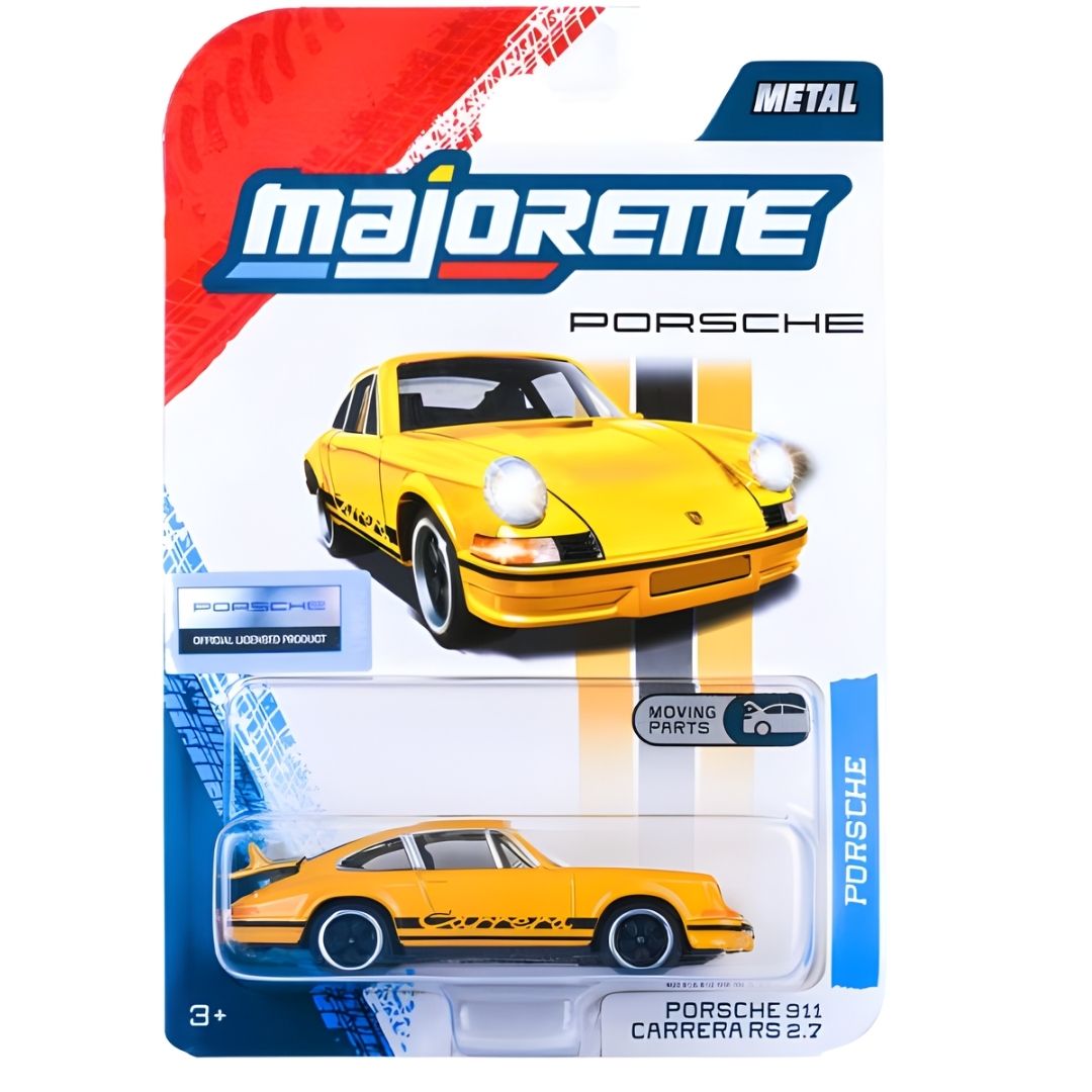 Majorette Porsche Premium Cars 6-Assortment Die-Cast Vehicle Collection | Panamera, Porsche 917, Porsche 911 Carrera RS 2.7, Porsche 911 Carrera S & GT3 Cup (992) | Metal Cars with Moving Parts | 1:64 Scale | Ages 3+