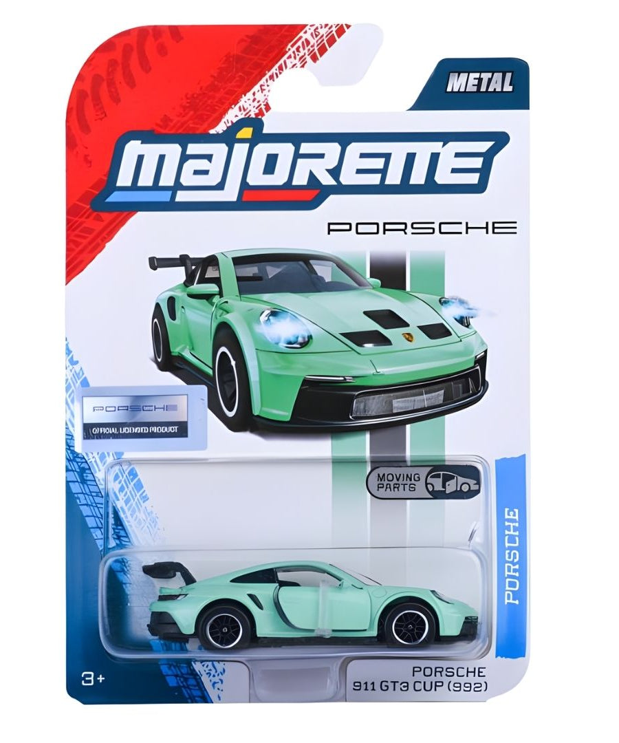 Majorette Porsche Premium Cars 6-Assortment Die-Cast Vehicle Collection | Panamera, Porsche 917, Porsche 911 Carrera RS 2.7, Porsche 911 Carrera S & GT3 Cup (992) | Metal Cars with Moving Parts | 1:64 Scale | Ages 3+