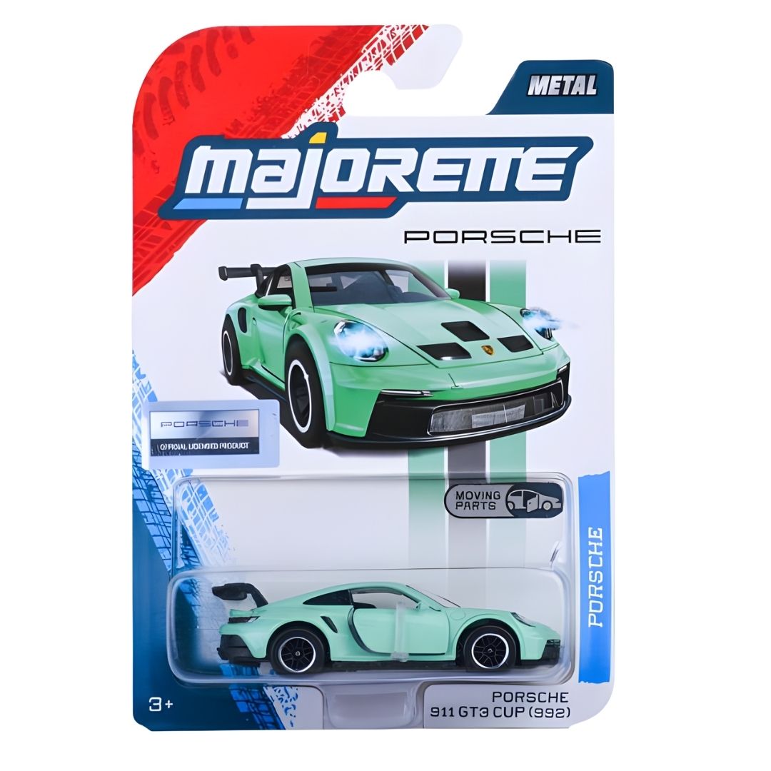 Majorette Porsche Premium Cars 6-Assortment Die-Cast Vehicle Collection | Panamera, Porsche 917, Porsche 911 Carrera RS 2.7, Porsche 911 Carrera S & GT3 Cup (992) | Metal Cars with Moving Parts | 1:64 Scale | Ages 3+
