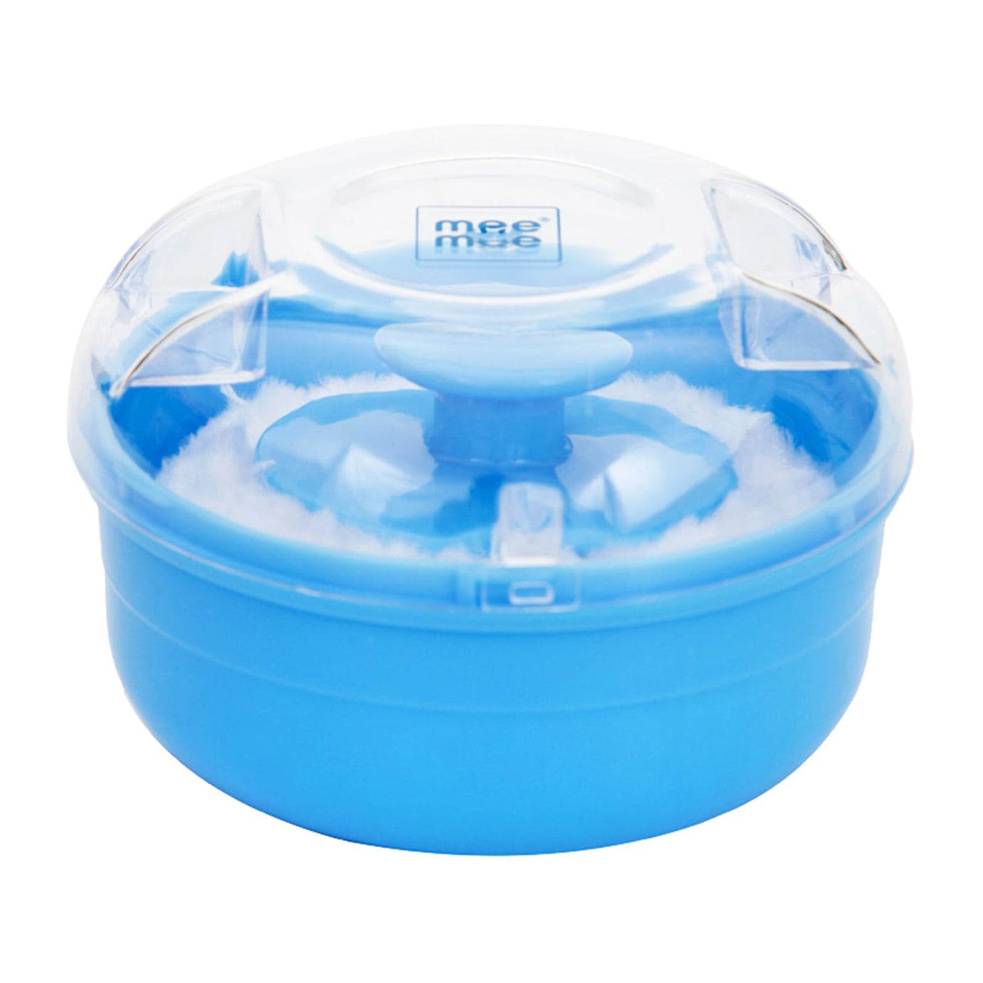 Mee Mee Soft feel Powder Puff with Box Holder Container for New Born and Kids