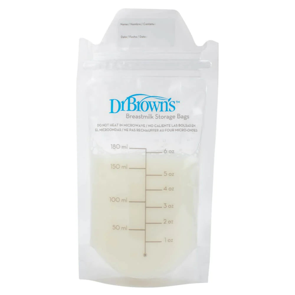 Dr Brown's Breast Milk Storage Bags pre-sterilized - 25*180ml - MINIMEE KIDS