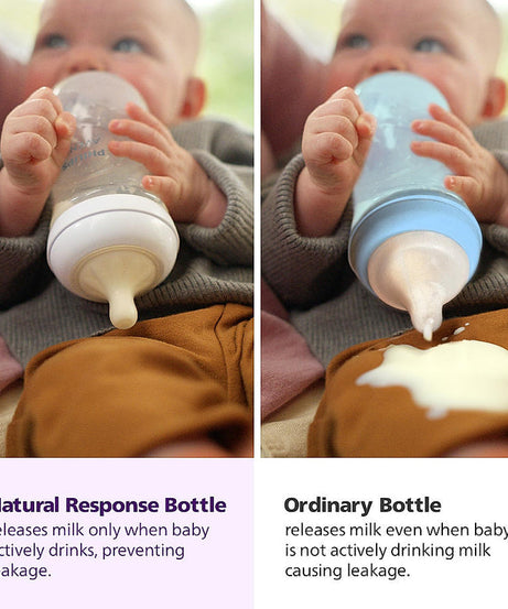 Philips Avent Natural Response Baby Feeding Bottle 330ml Pack of 2 | No.1 Brand Recommended by Moms Worldwide | Ideal for 3 Months+ | Natural Response Technology Mimics Breastfeeding | SCY906/02
