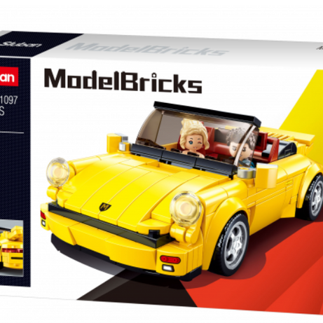 Sluban Model Bricks 930 Sports Car M38-B1097 - 290 Pieces Building Block Toy for 8+ Years