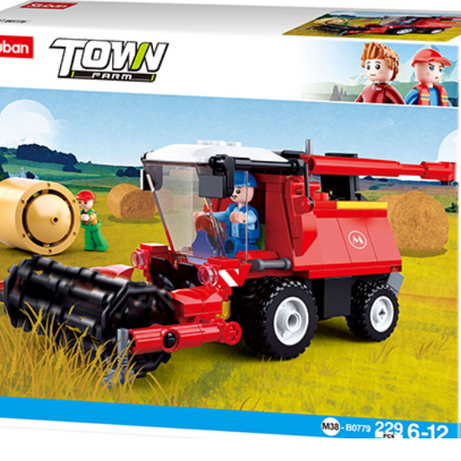 Sluban Town Farm Harvester 229 Pieces M38-B0779 Building Block Toy for 6+ Years