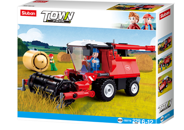 Sluban Town Farm Harvester 229 Pieces M38-B0779 Building Block Toy for 6+ Years