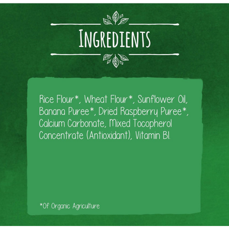 Gerber Organic Nutripuffs Raspberry & Banana For Babies 8 Months & Above - 35g