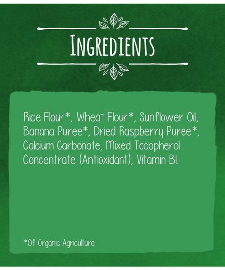 Gerber Organic Nutripuffs Raspberry & Banana For Babies 8 Months & Above - 35g - MINIMEE KIDS