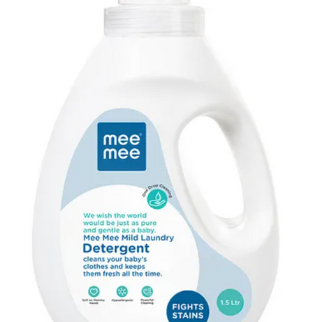 Mee Mee Mild Baby Laundry Detergent | Safe for mother's hands & baby's skin - 1.5 Liters