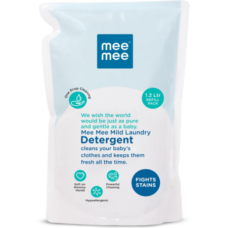 Mee Mee Mild Baby Liquid Laundry Detergent Refill Pack - 1.2 Litre