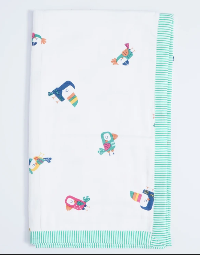 Bird Box Reversible Muslin Blanket