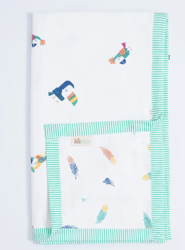 Bird Box Reversible Muslin Blanket