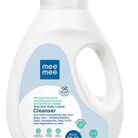 Mee Mee Baby Liquid Cleanser | Can Clean all baby uses fruits & vegetables - 1.5 Litre