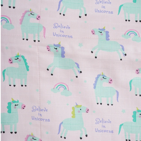 BeeLittle Organic Muslin Blanket – “Magic is Real” Reversible Cotton Baby Blanket | Multi-Layered, Ultra-Soft & All-Weather 36"x42" Muslin Wrap | Chemical-Free & Skin-Safe Comfort