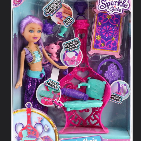 Zuru Sparkle Girlz - Genie Chair 1008: Magical Playtime Throne for Dolls | Gifts for Girls, 3+ years girl toys