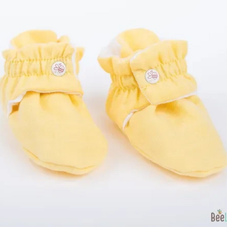 Yellow - 0-6m Organic Muslin Booties