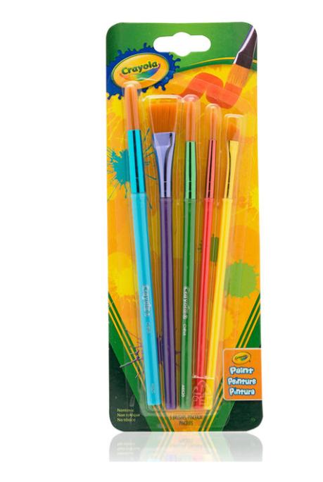 Arts & Crafts Brushes, 5 Count