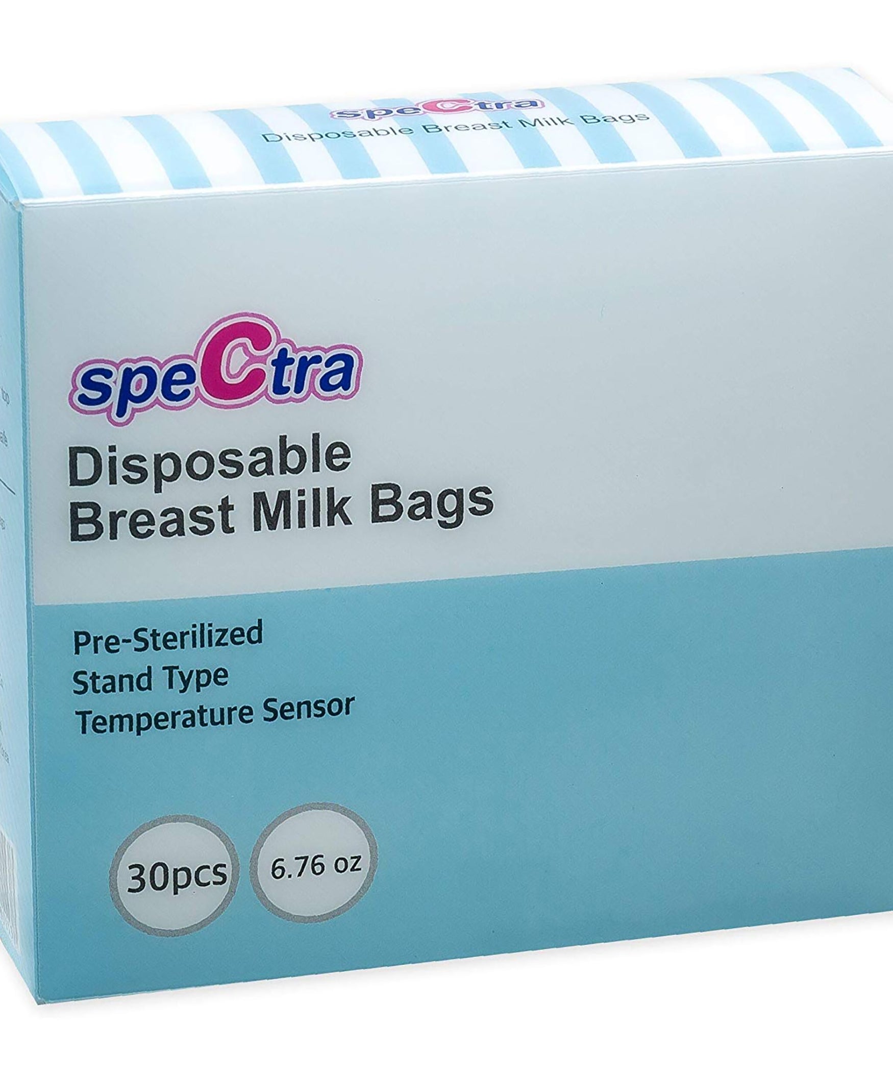 Spectra Disposable Breast Milk Storage Bags – Pre-Sterilized, BPA-Free, Double-Lined, Self-Standing with Temperature Control Guide | 200ml, 30 Pcs - MINIMEE KIDS