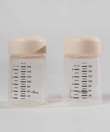 Spectra Breast Milk Storage Bottles with Airtight Caps | 160ml Pack of 2 | BPA-Free & Compatible with Spectra Breast Pumps
