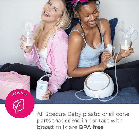 Spectra Cooler Kit – Insulated Breast Milk Storage Bag with Zipper Closure & Carry Handle | Holds Up to 6 Bottles | Includes Ice Pack & 2 BPA-Free 160ml Bottles