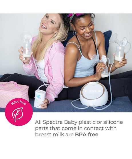 Spectra Cooler Kit – Insulated Breast Milk Storage Bag with Zipper Closure & Carry Handle | Holds Up to 6 Bottles | Includes Ice Pack & 2 BPA-Free 160ml Bottles
