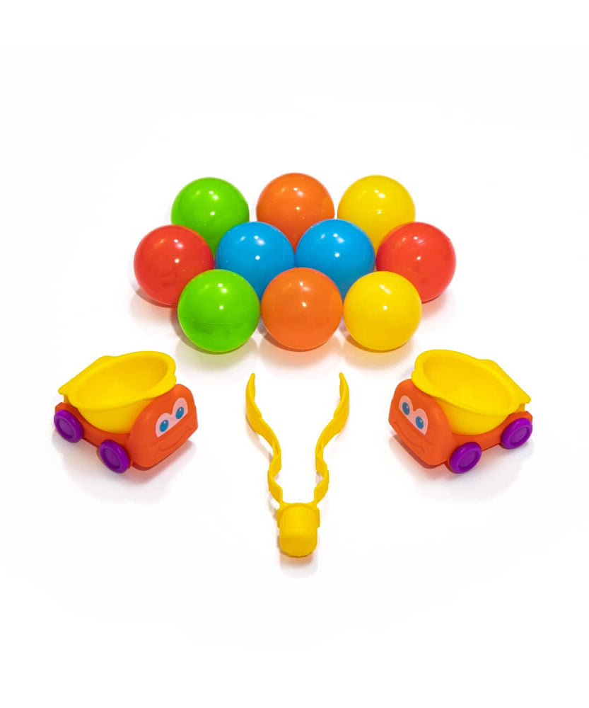 Step2 Ball Buddies Truckin' & Rollin' Play Table for Toddlers | 2+ Years | Fun Activity Table with Trucks, Balls, Tracks & Storage | Enhances Fine Motor Skills - MINIMEE KIDS