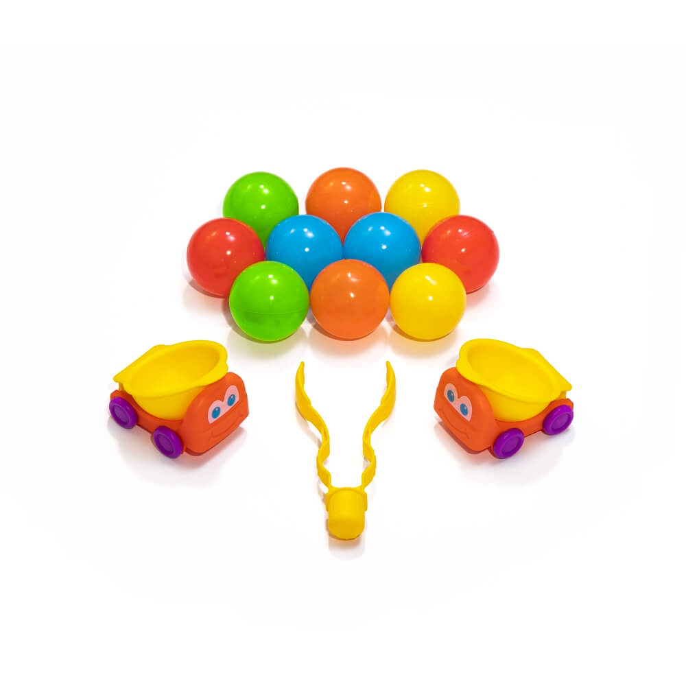 Step2 Ball Buddies Truckin' & Rollin' Play Table for Toddlers | 2+ Years | Fun Activity Table with Trucks, Balls, Tracks & Storage | Enhances Fine Motor Skills