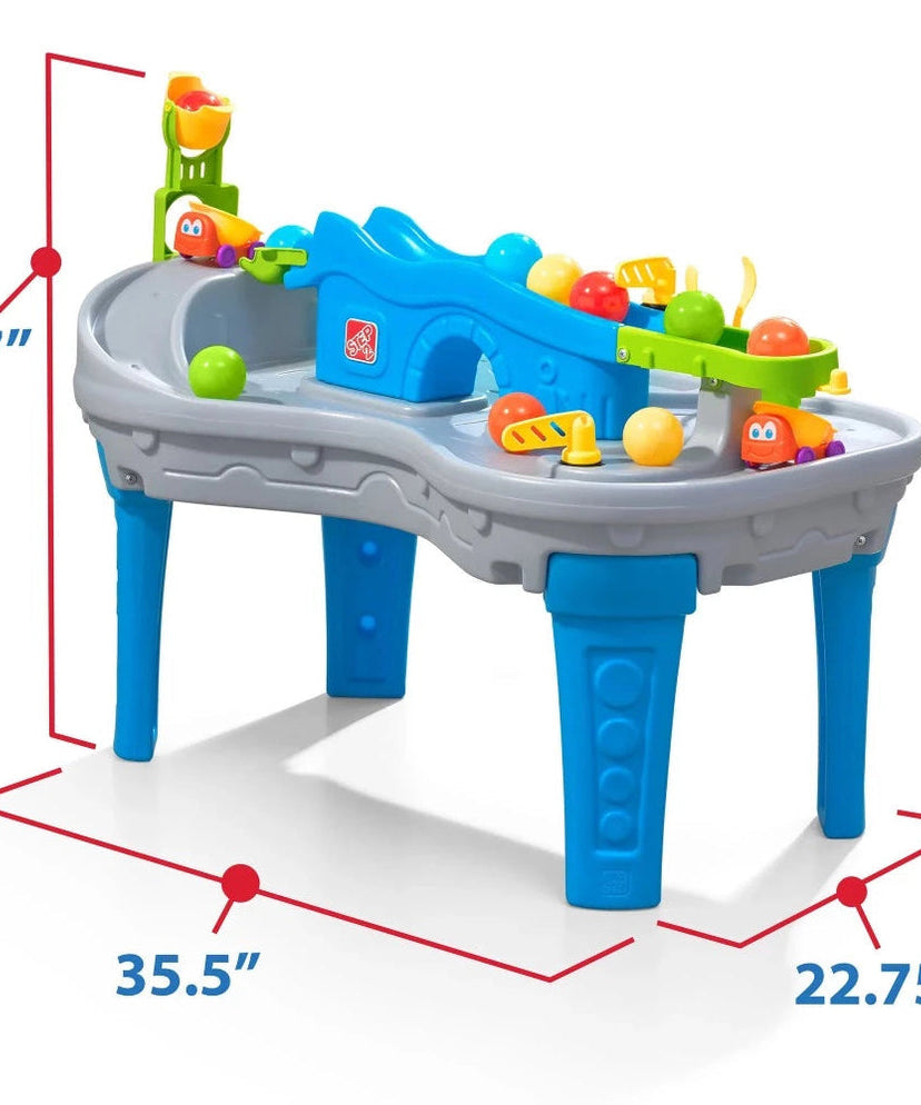 Step2 Ball Buddies Truckin' & Rollin' Play Table for Toddlers | 2+ Years | Fun Activity Table with Trucks, Balls, Tracks & Storage | Enhances Fine Motor Skills - MINIMEE KIDS