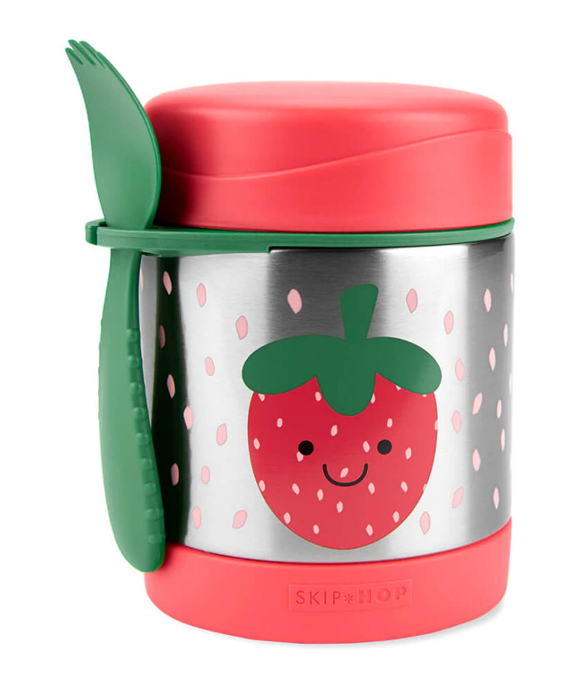 Skip Hop Spark Style Insulated Food Jar - 325ml | Keeps Food Cold for 5 Hours & Warm for 7 Hours, Includes Spork with Holder