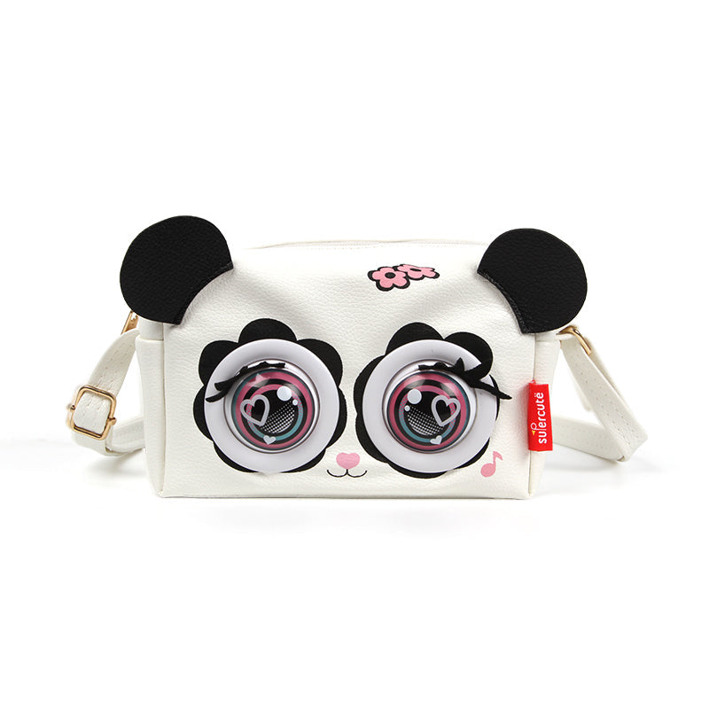 Supercute Talking Elf Interactive Messenger Bag Toy for Kids – Music, Sleep & Voice Modes | 6 Variants – Unicorn, Rabbit, Panda, Leopard, Black Cat & Fawn | Gift Box Packed | 3+ Years