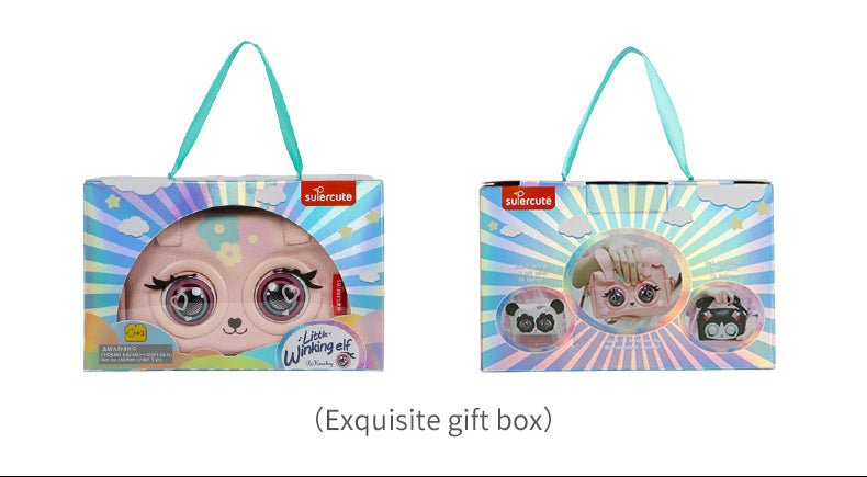 Supercute Talking Elf Interactive Messenger Bag Toy for Kids – Music, Sleep & Voice Modes | 6 Variants – Unicorn, Rabbit, Panda, Leopard, Black Cat & Fawn | Gift Box Packed | 3+ Years