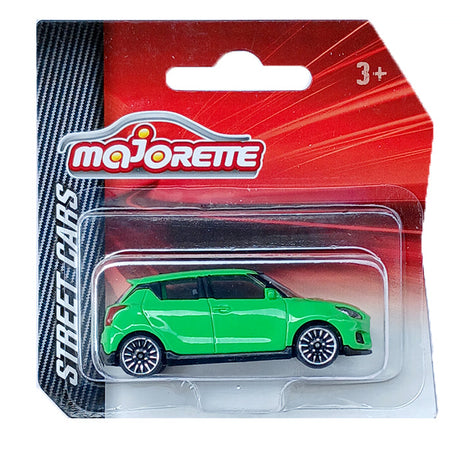 Majorette Street Cars Suzuki Swift Sport | Officially Licensed Green Die-Cast Metal Toy Car, Realistic 1:64 Scale Model for Kids and Collectors Aged 3+