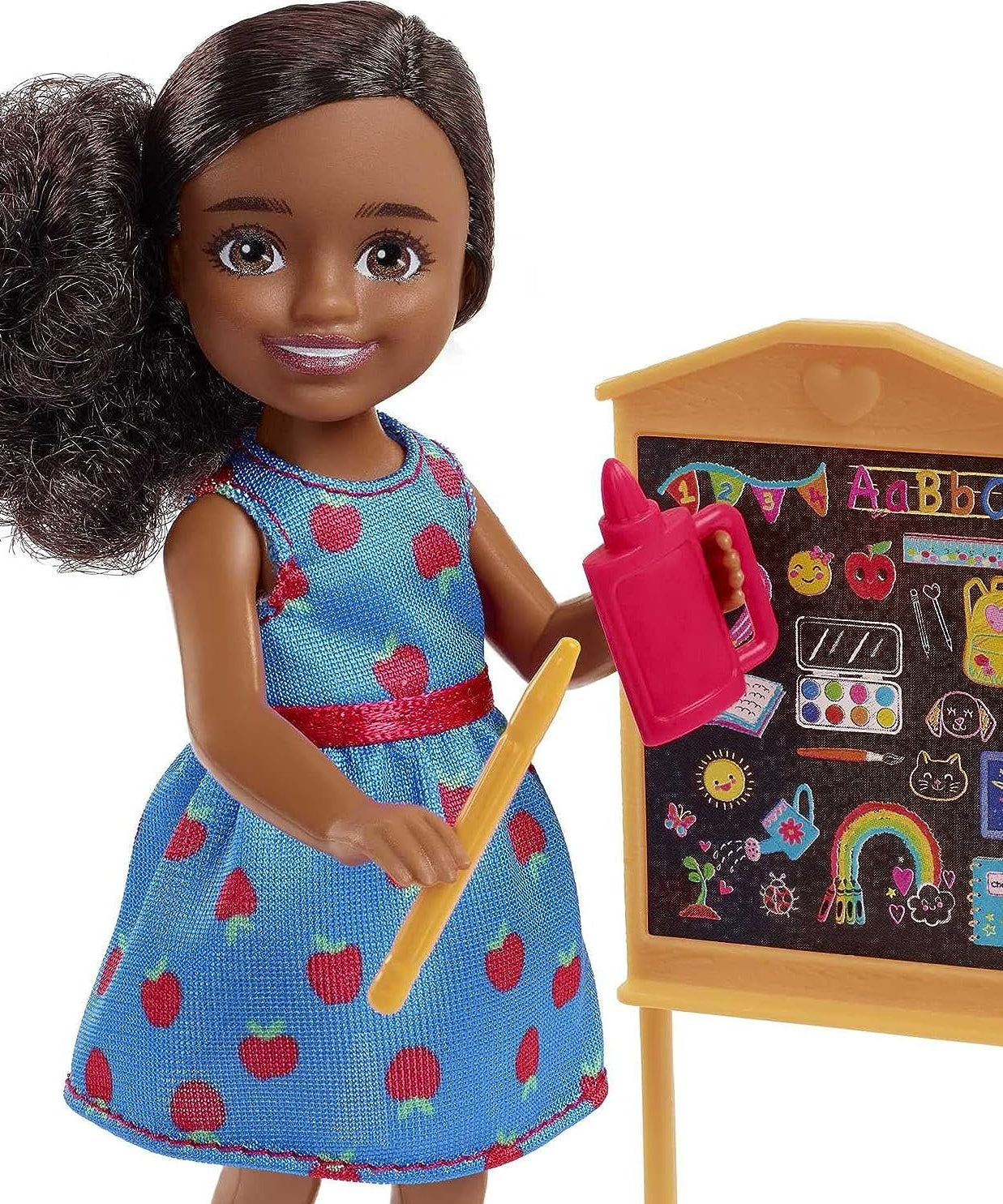 Barbie Chelsea Can Be… Teacher Doll – 6” Career Role Play Toy with Chalkboard, Globe & Accessories – Inspires Educational Fun for Kids 3+ Years