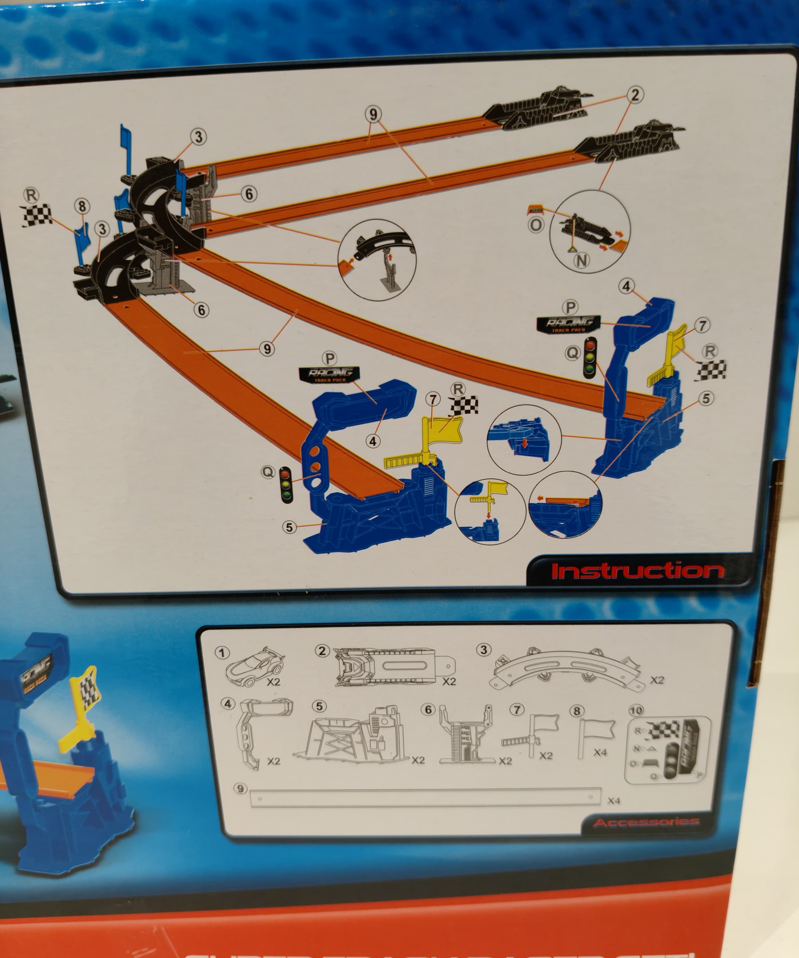 Tengleader Racing Power Track Set of 22 Pieces - Create Your Own Race Track 68823