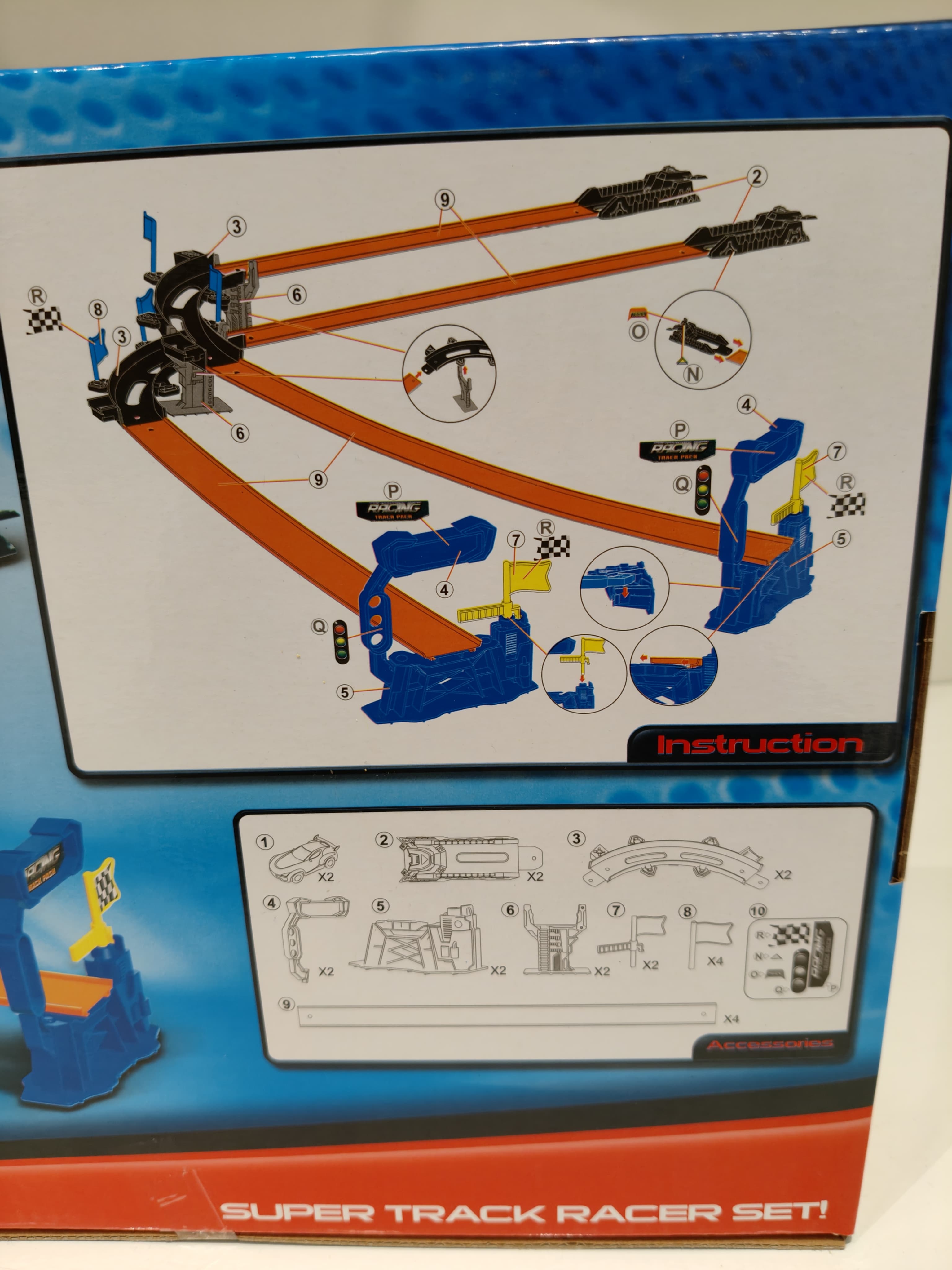 Tengleader Racing Power Track Set of 22 Pieces - Create Your Own Race Track 68823