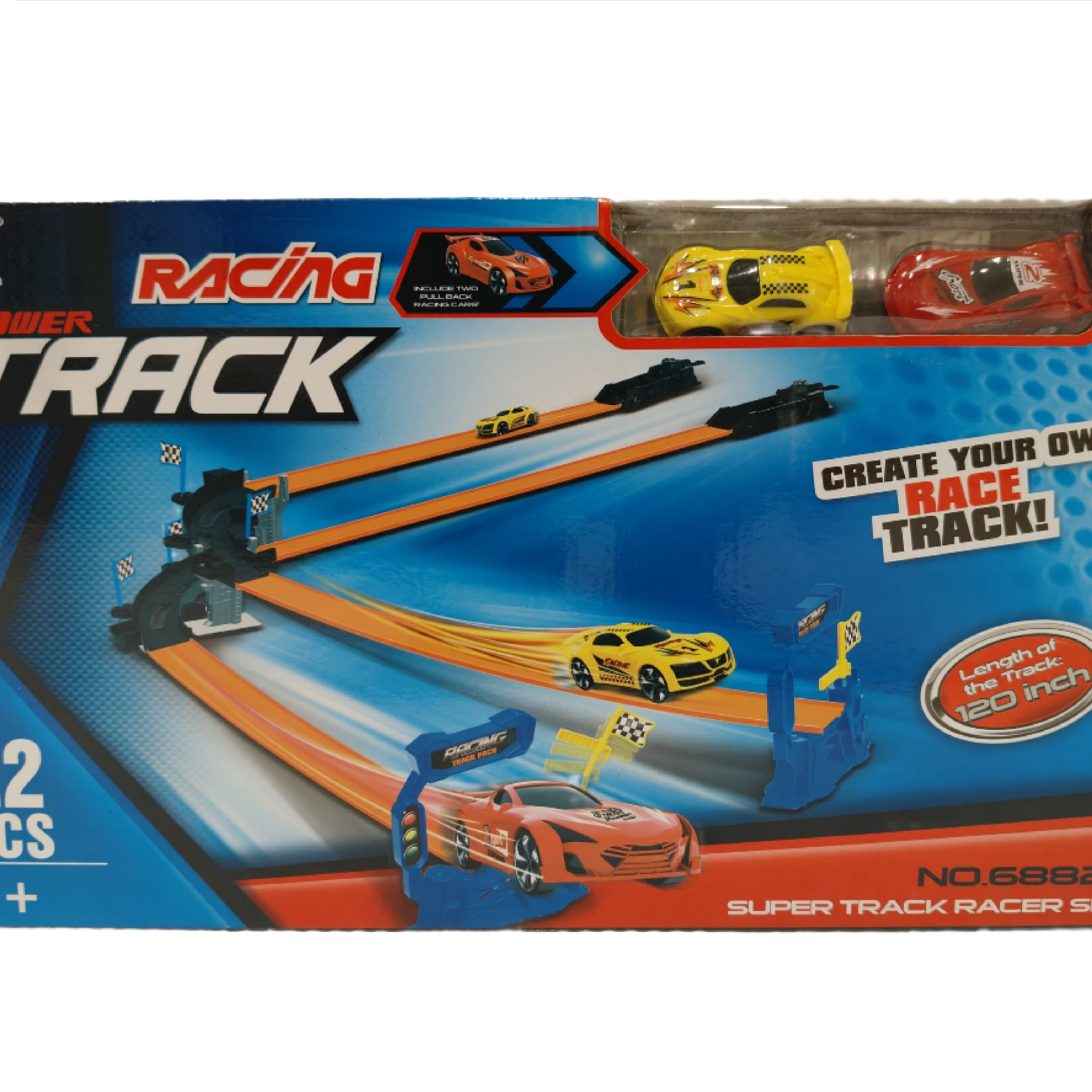 Tengleader Racing Power Track 22 Pieces Super Track Racer Set
