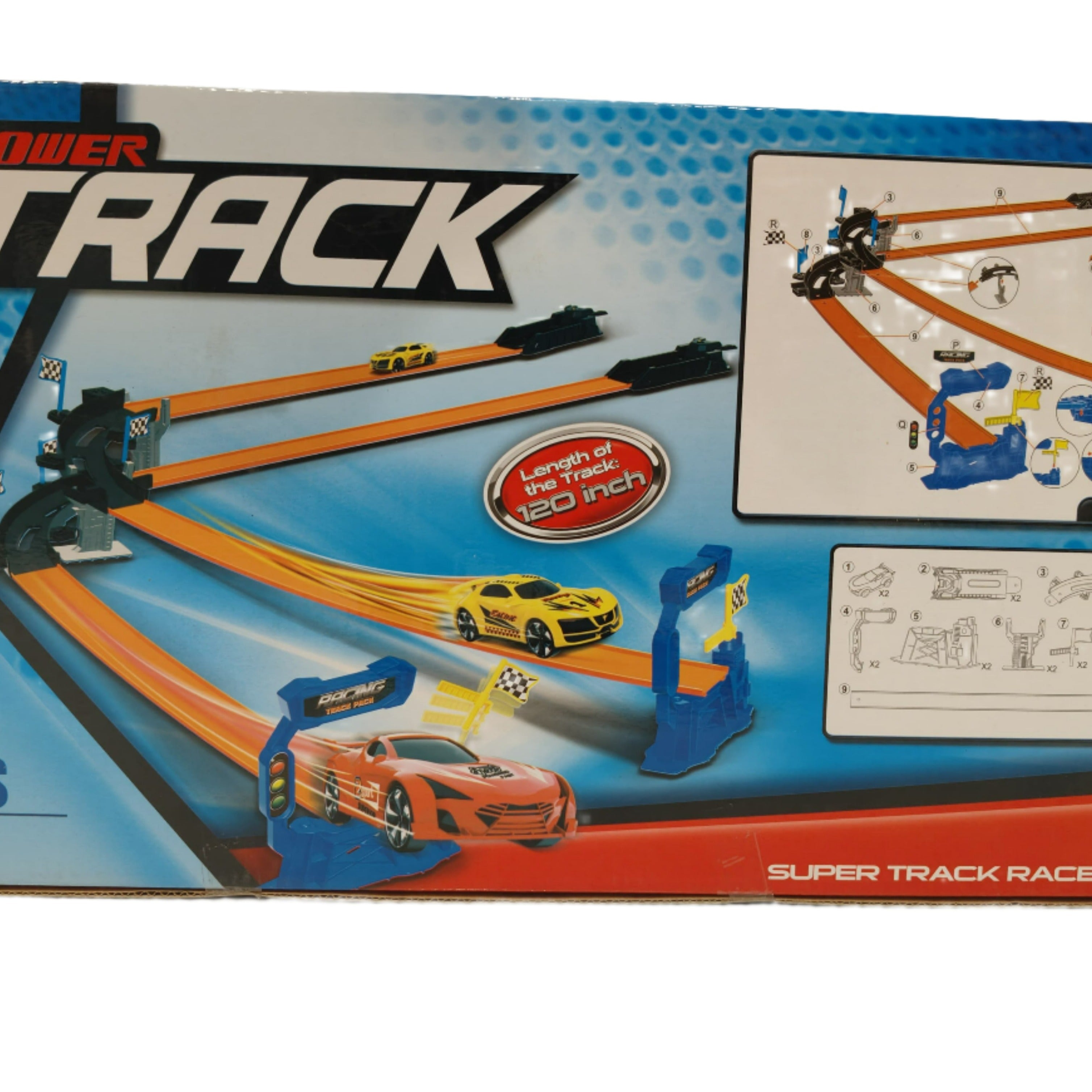 Tengleader Racing Power Track Set of 22 Pieces - Create Your Own Race Track 68823