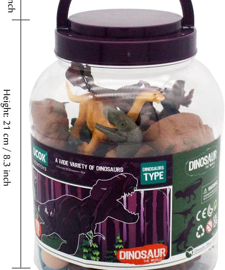 UCOK Dinosaur The World Dinosaur Type - 19 Pieces Set