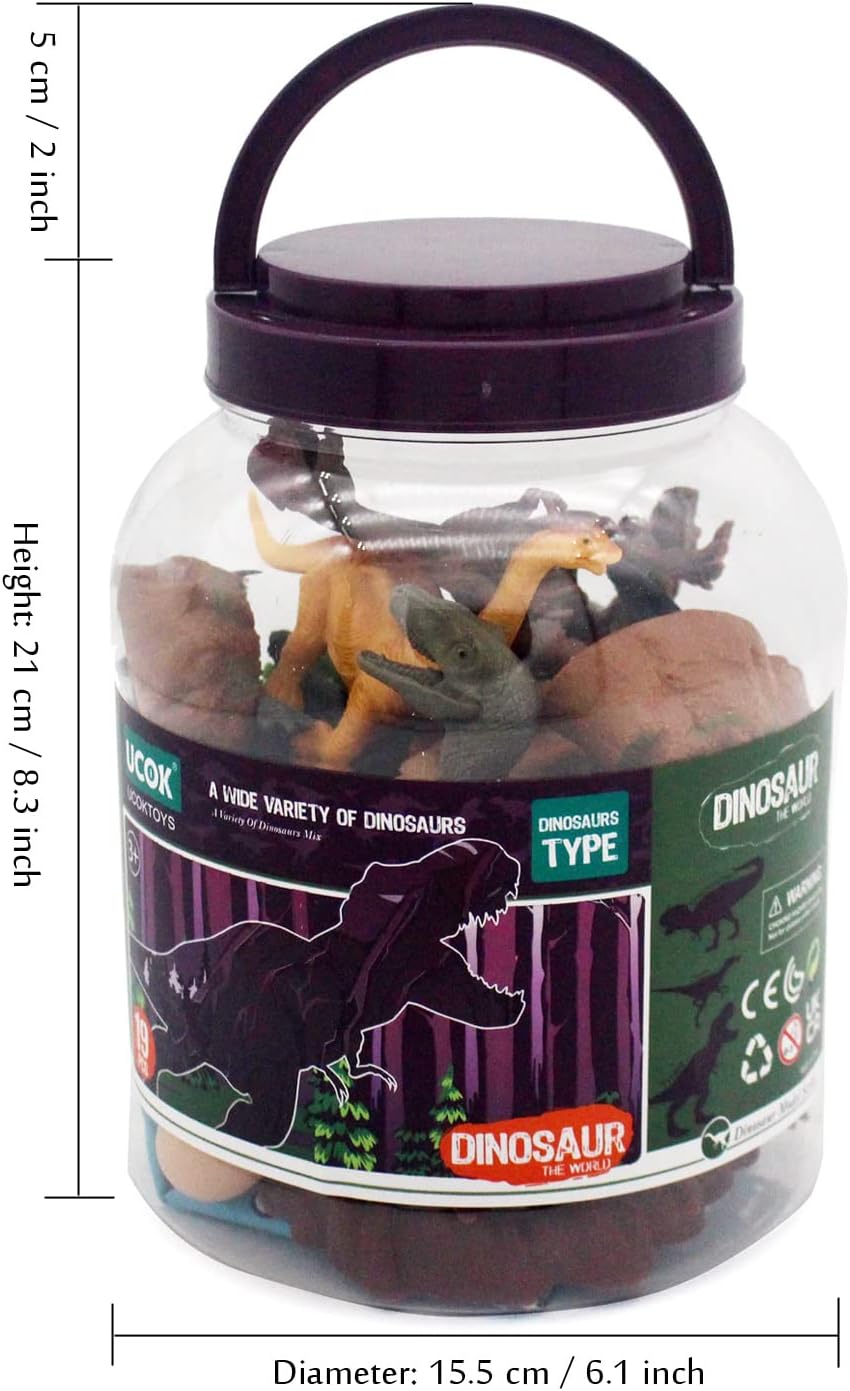 UCOK Dinosaur The World Dinosaur Type - 19 Pieces Set
