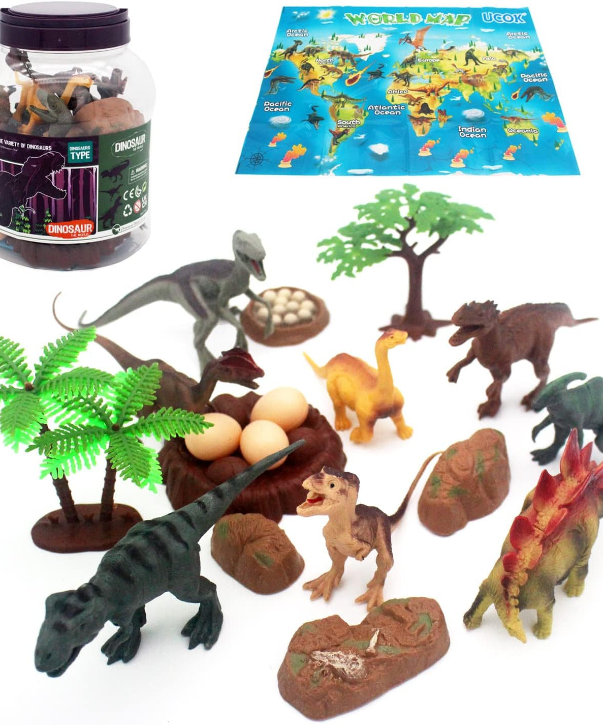 UCOK Dinosaur The World Dinosaur Type - 19 Pieces Set