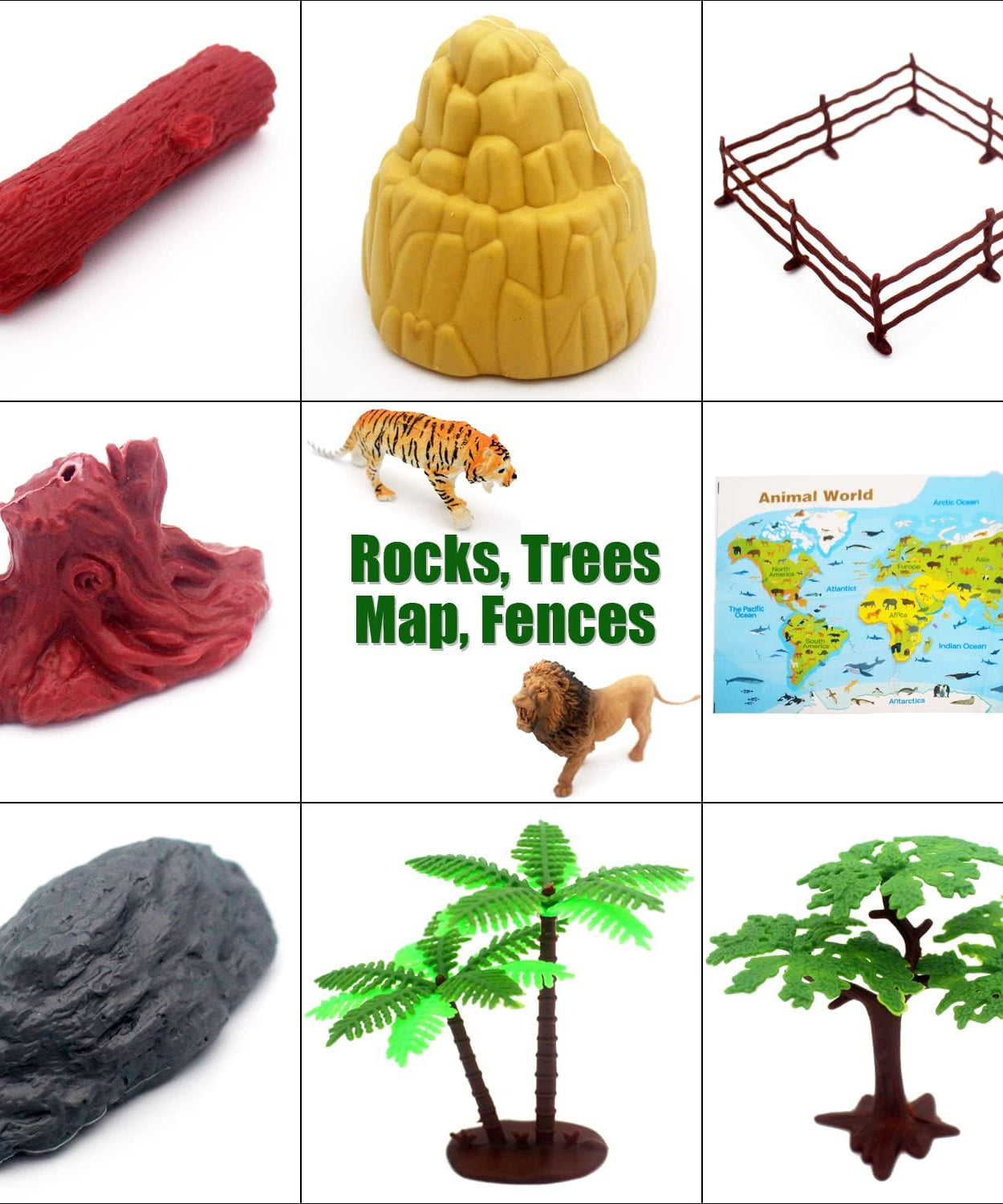 UCOK Animal The World Wildlife Type - 19 Piece Animals Set - MINIMEE KIDS