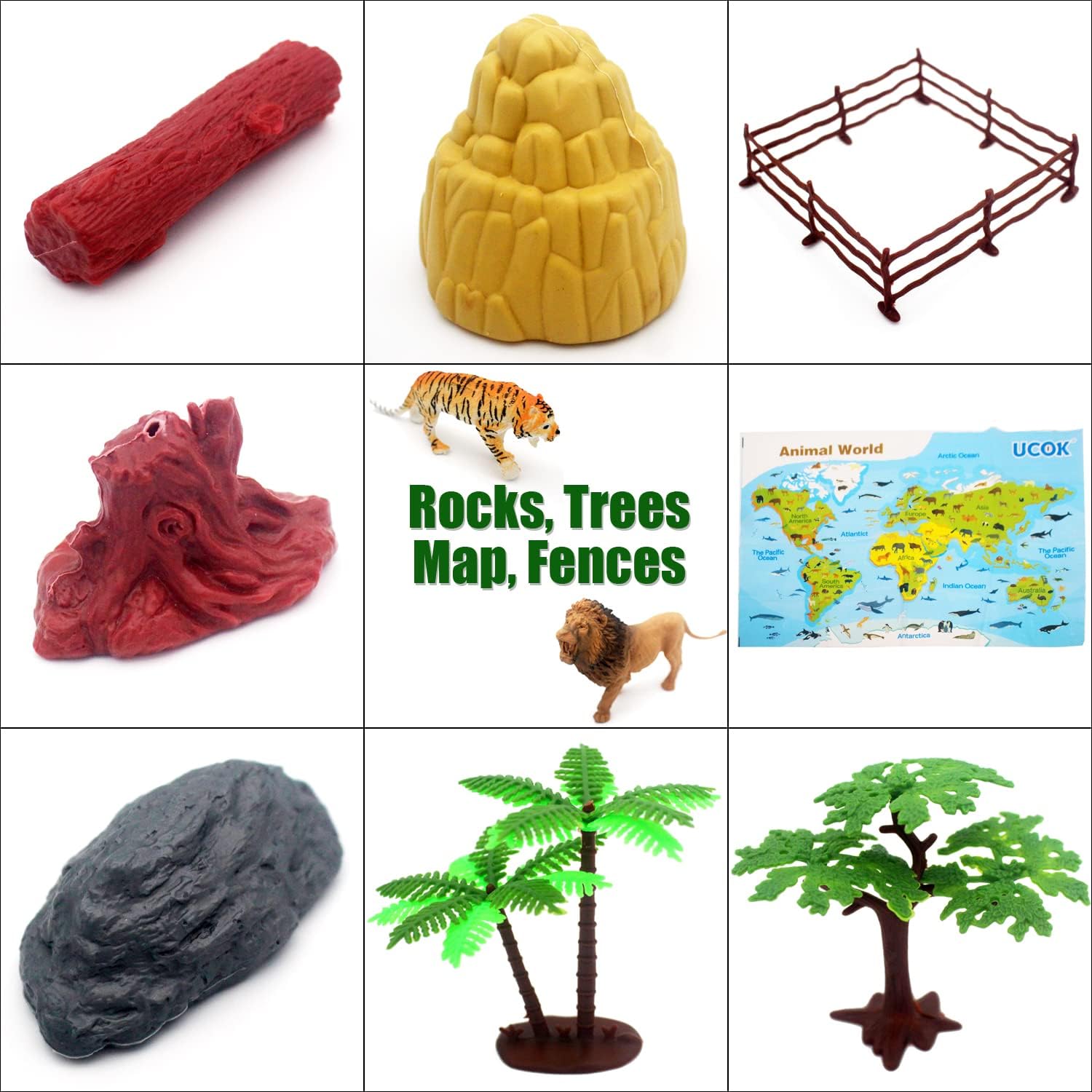 UCOK Animal The World Wildlife Type - 19 Piece Animals Set - MINIMEE KIDS