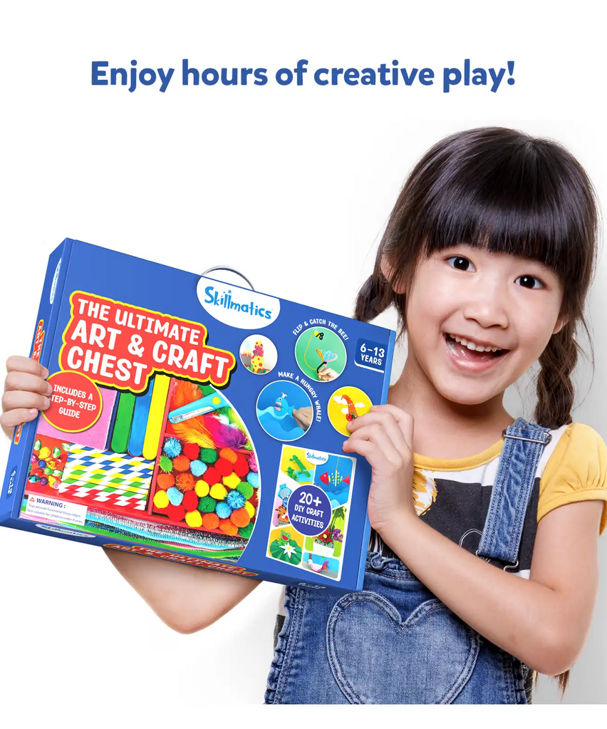 Skillmatics Ultimate Art & Craft Chest for Kids (Ages 6-13) | 20+ DIY Craft Activities - MINIMEE KIDS